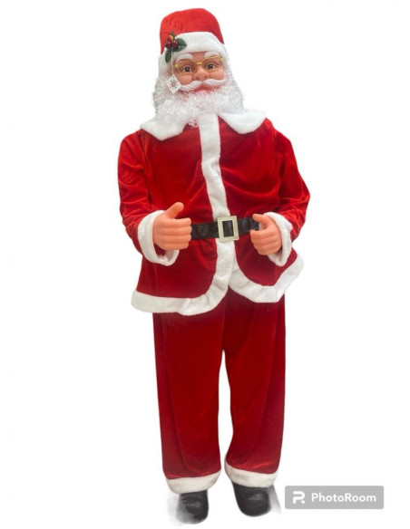 Babbo Natale H 180cm Decorazione Natalizia con Musica e Movimento