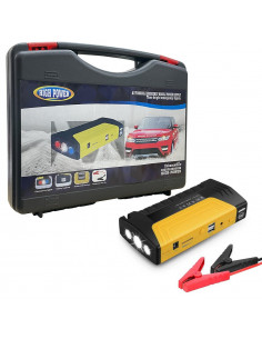 Jump Starter Auto 300A 15000mAh Kit Emergenza Cavi Torcia Power Bank