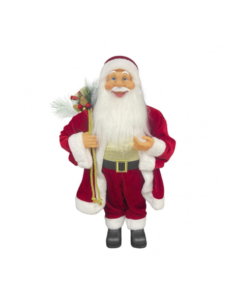 Babbo Natale ROSSO H60cm Decorazione Accessori di Natale per Addobbi