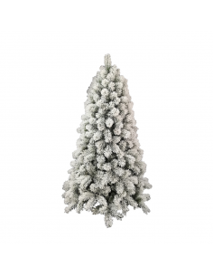 Albero di Natale Innevato Bianco H150cm con 396 Rami Addobbi Natalizi