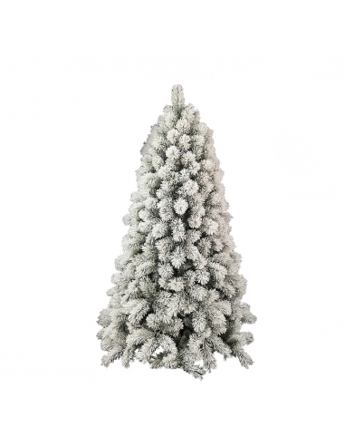 Albero di Natale Innevato Bianco H210cm con 720 Rami Addobbi Natalizi