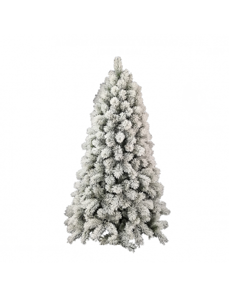 Albero di Natale Innevato Bianco H240cm con 1040 Rami Addobbi Natalizi