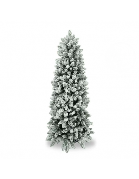 Albero di Natale Innevato Bianco Cortina Modello SLIM H240cm 1017 Rami