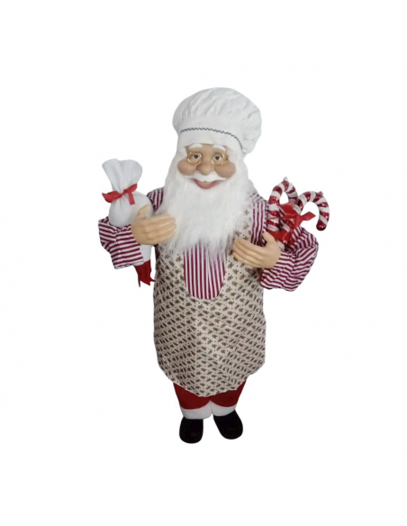 Babbo Natale CUOCO H110cm Decorazione Accessori di Natale per Addobbi