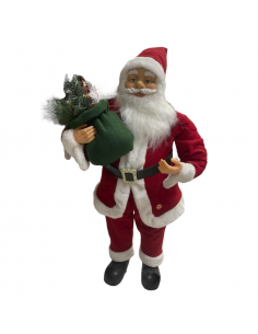 Babbo Natale Rosso H90cm Decorazione Accessori di Natale per Addobbi